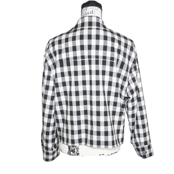 Tahari Black and White Checkered Women's Jacket, Large - Picture 5 of 8